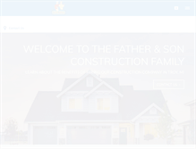 Tablet Screenshot of father-son-const.com